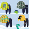 Volunboy Enfant Garcon Jogging Dinosaure Ensembles – Image 3