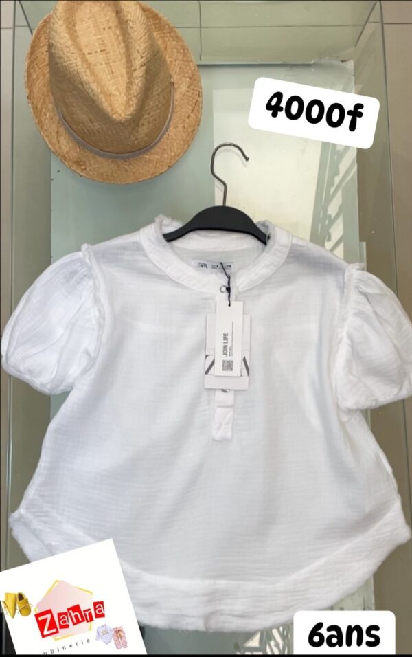 Haut Zara et chapeau  6ans