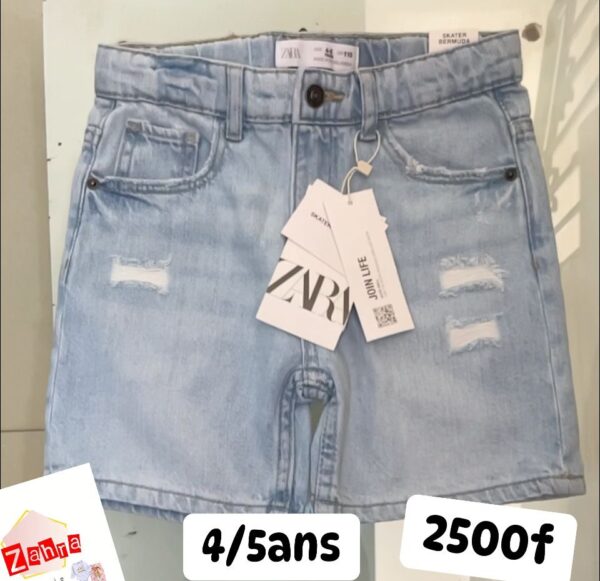 Short jean Zara fille  4/5ans